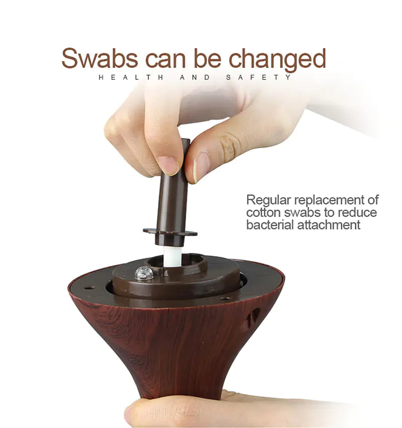 Wood Grain Humidifier Aromatherapy Air Freshener