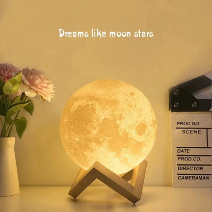3D Moon Lamp Night Light