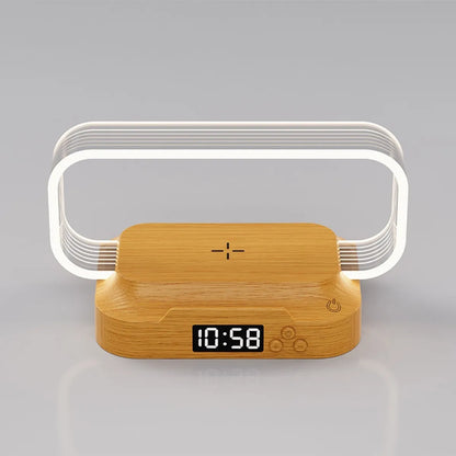 Multifunctional Lamp with Clock & Wireless Charger