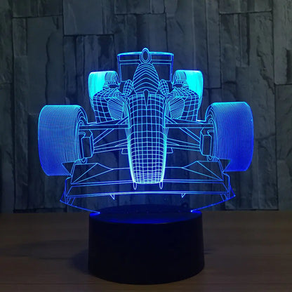 Hologram Racing LED Touch Control Night Light Decor Lamp