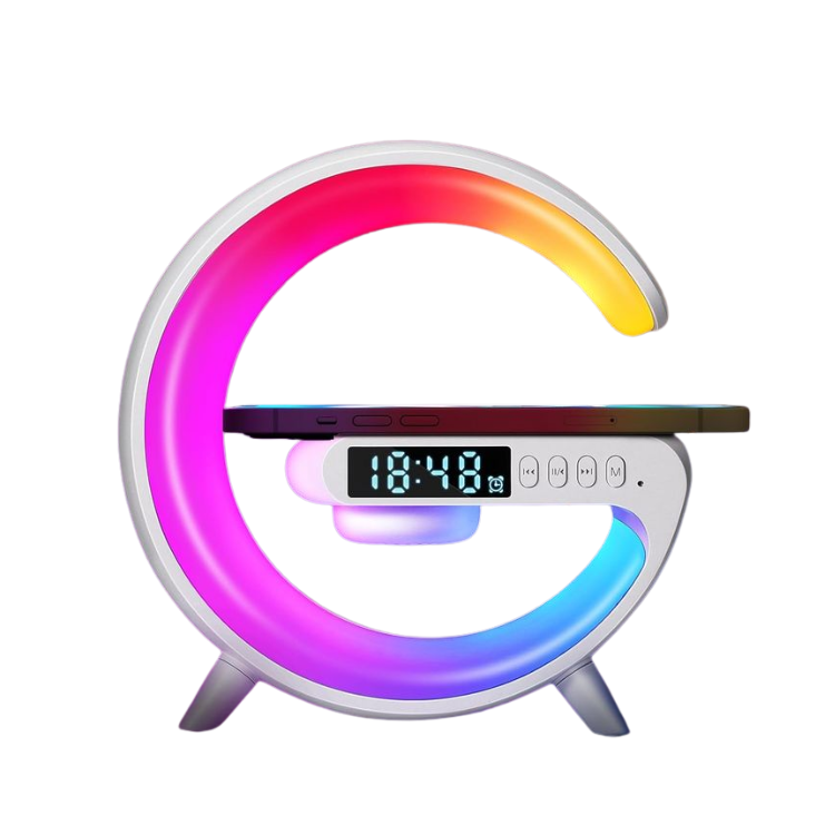 Smart G Lamp – Bluetooth Speaker, Wireless Charger & RGB Alarm Clock
