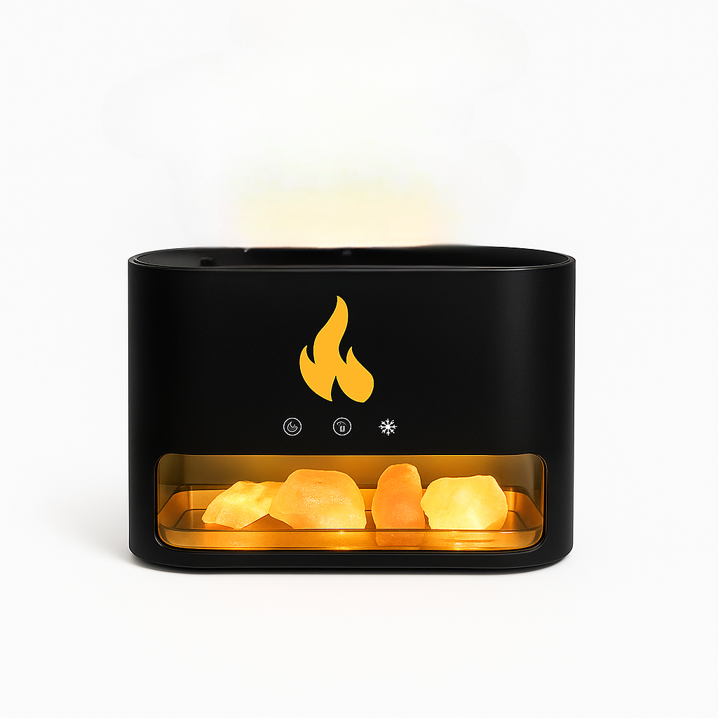 Himalayan Crystal Salt Rock Humidifier and Aroma Diffuser