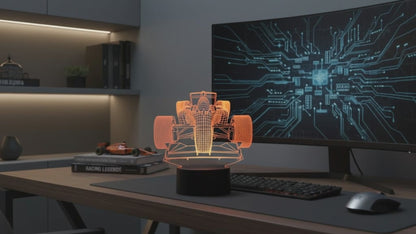 Hologram Racing LED Touch Control Night Light Decor Lamp