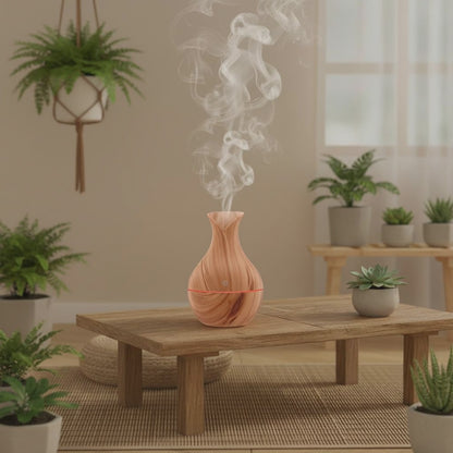 Wood Grain Humidifier Aromatherapy Air Freshener
