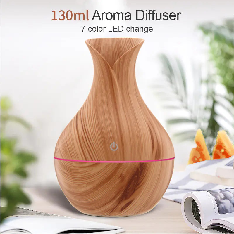Wood Grain Humidifier Aromatherapy Air Freshener