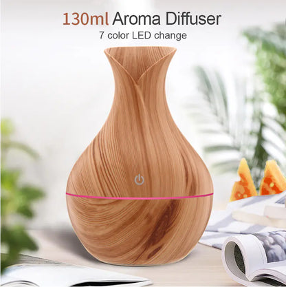 Wood Grain Humidifier Aromatherapy Air Freshener